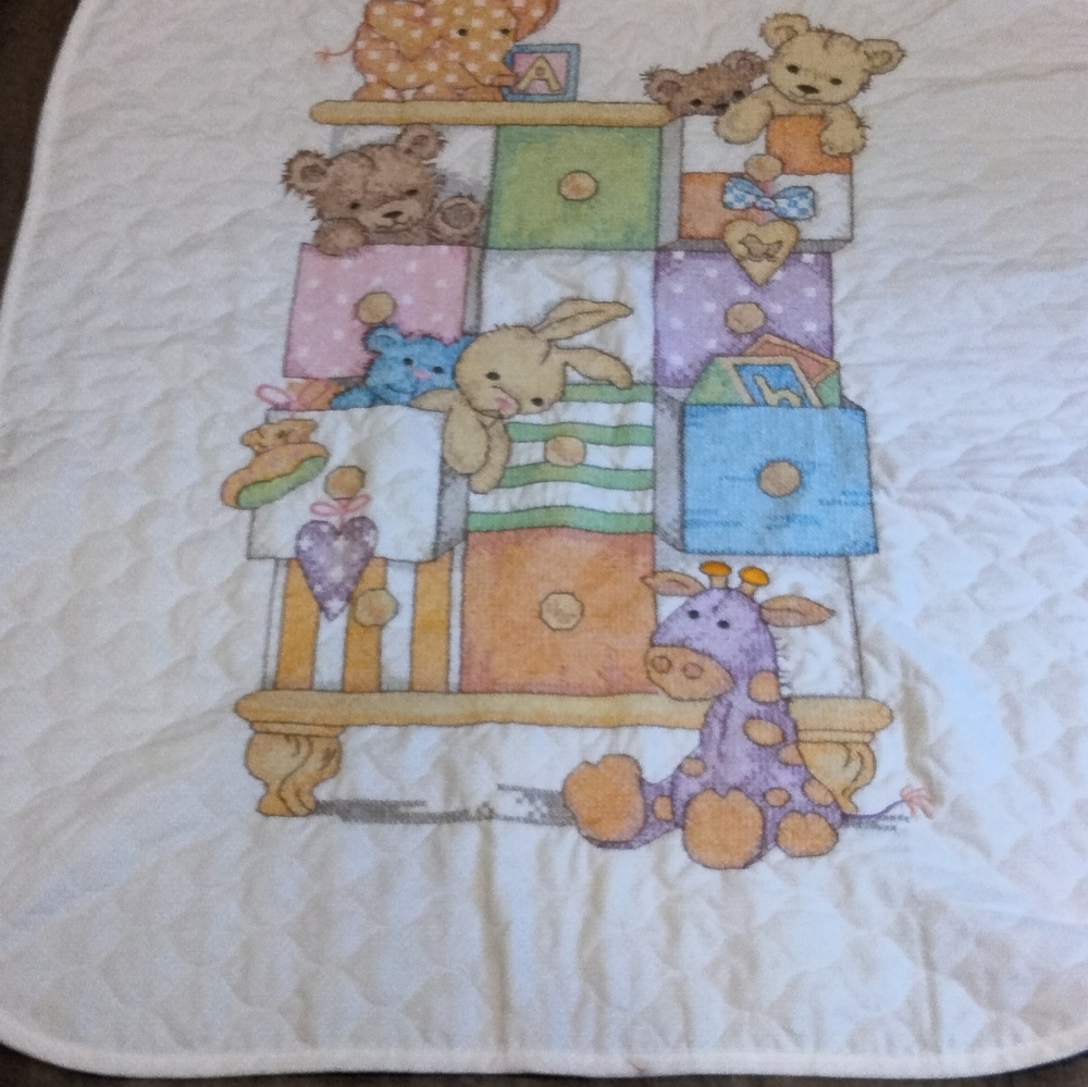 Dimension baby cross stitch quilt